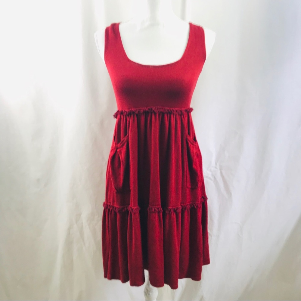 Alice + Olivia Wool Blend A-Line Sweater Dress